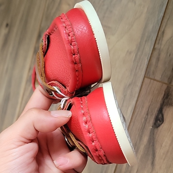 Janie and jack  red boat loafers - Picture 8 of 8